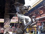 Kathmandu Patan Golden Temple 15 Fierce Dragon On Swayambhu Chaitya